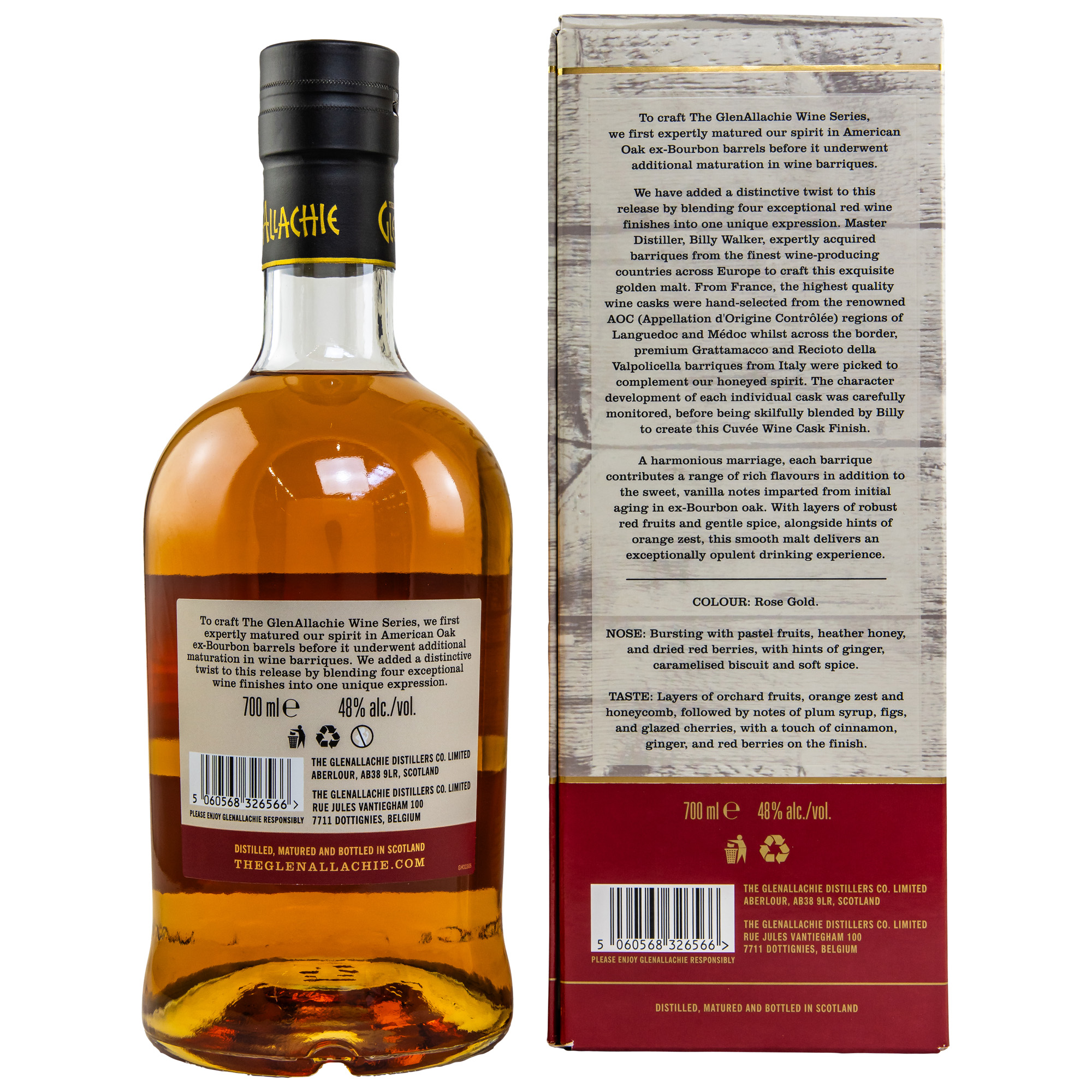 Glenallachie 10 Jahre 2012/2023 Wine Cuvee Barrique Finish Whisky