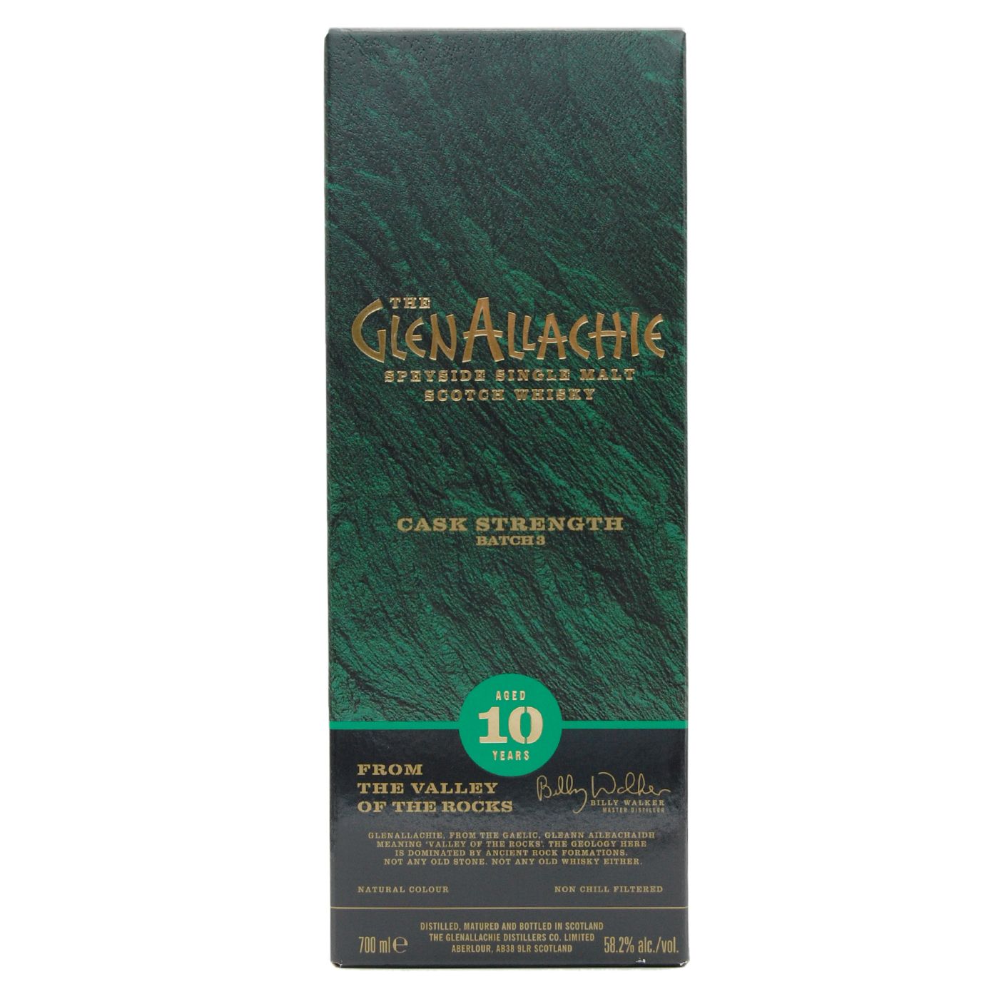 GlenAllachie 10 Jahre Cask Strength Whisky, Batch 3