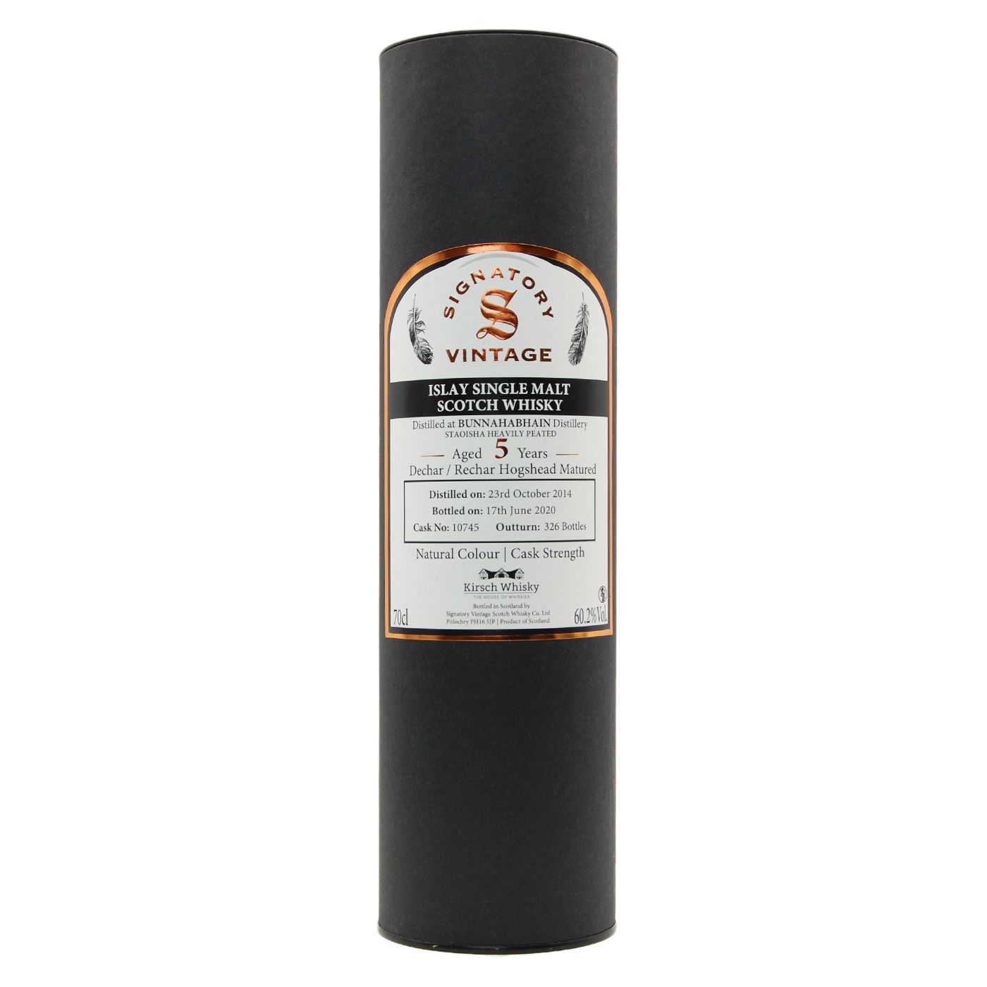 Bunnahabhain Staoisha 2014/2020 Signatory CS #10745