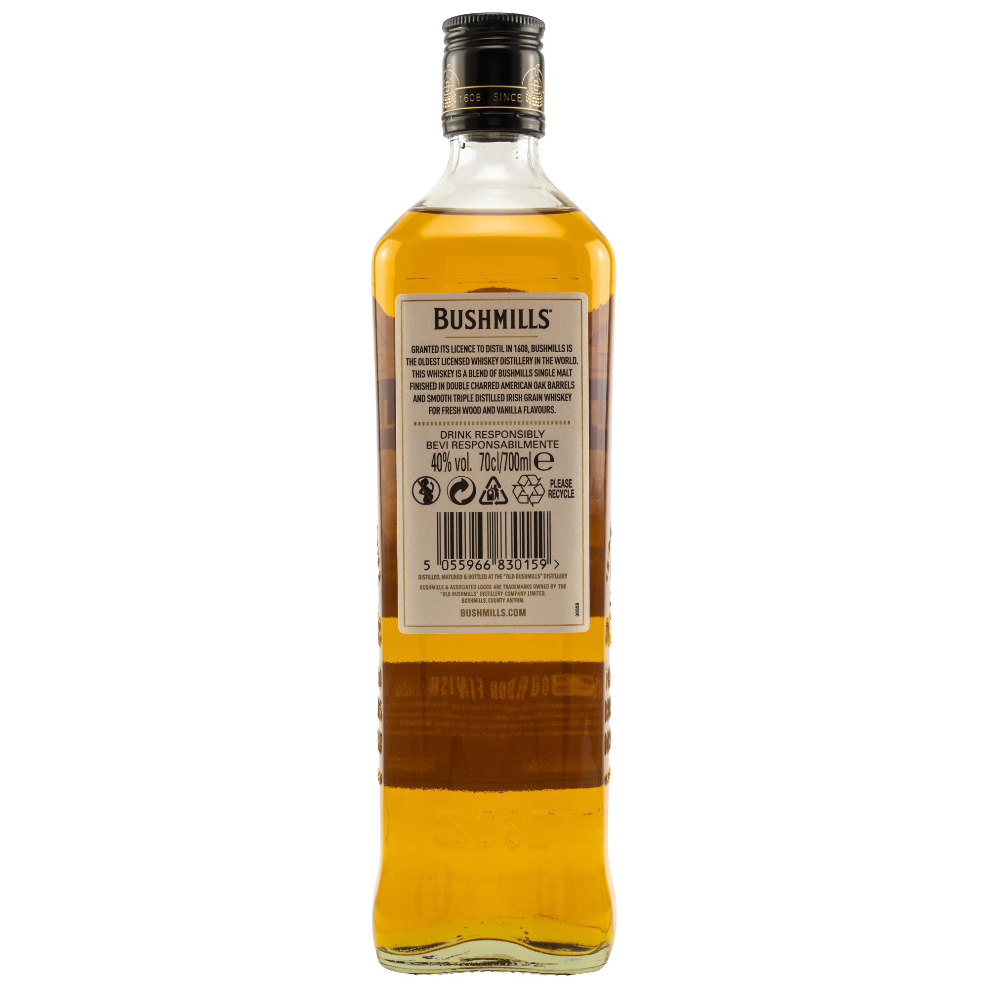 Bushmills American Oak Cask Finish Irish Whiskey