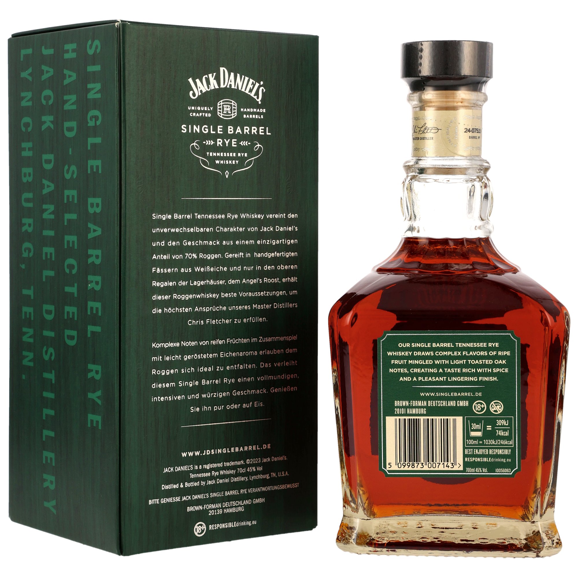 Jack Daniels Single Barrel Rye Whiskey