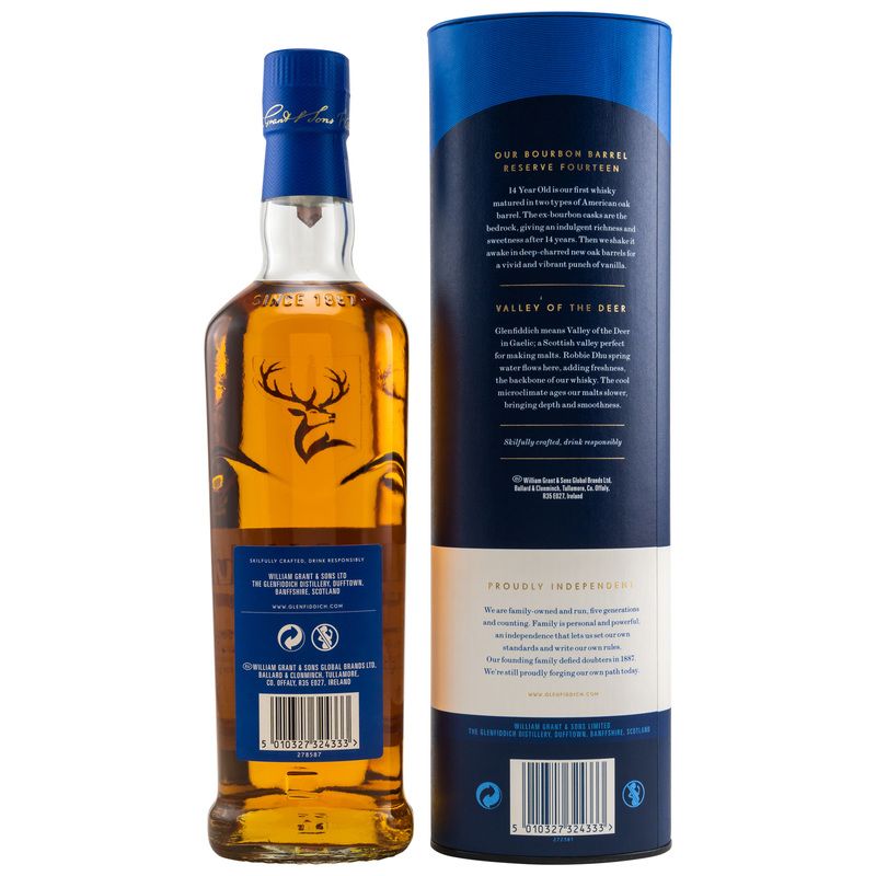 Glenfiddich 14 Jahre Bourbon Barrel Reserve Whisky