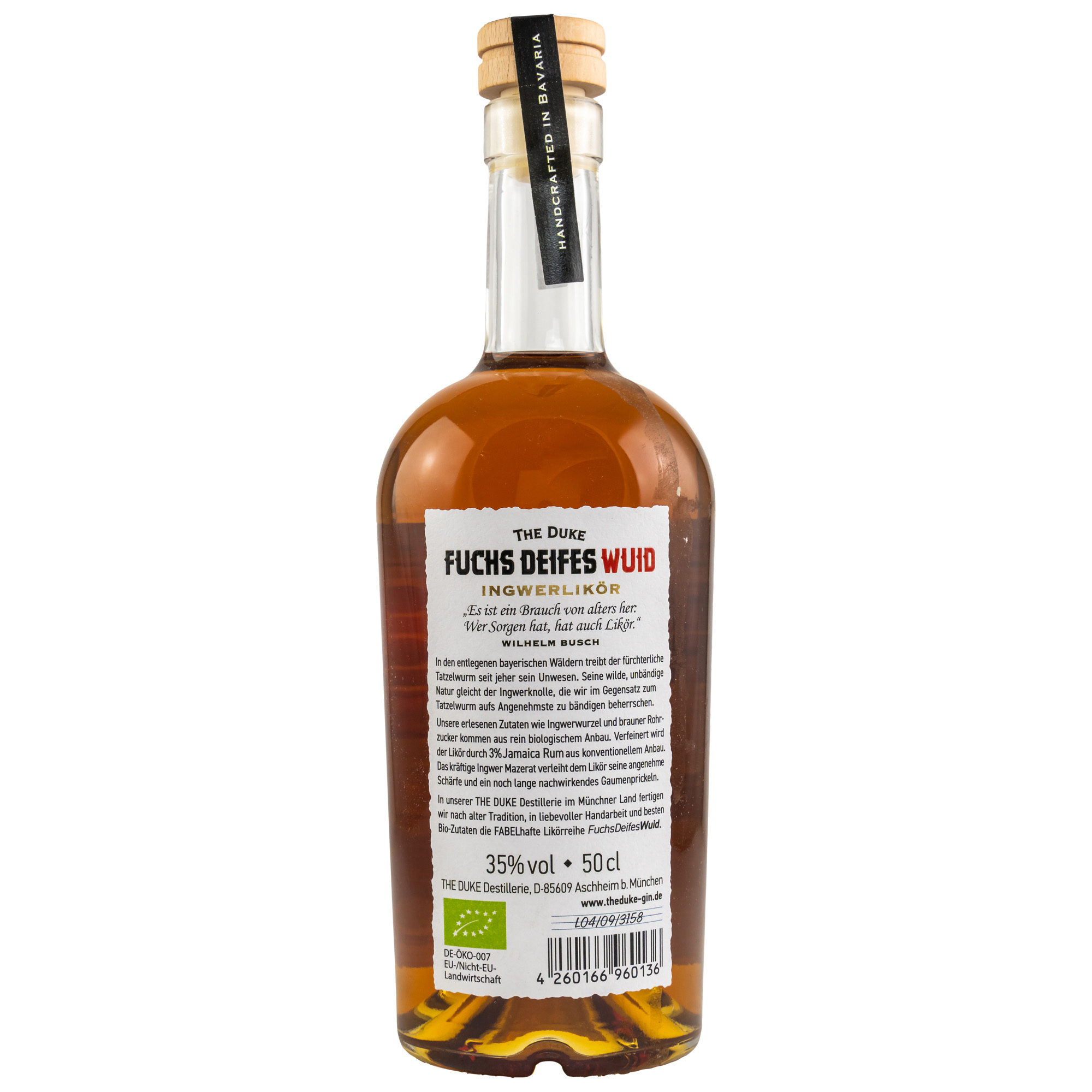 The Duke Ingwerlikör BIO - Fuchs Deifes Wuid