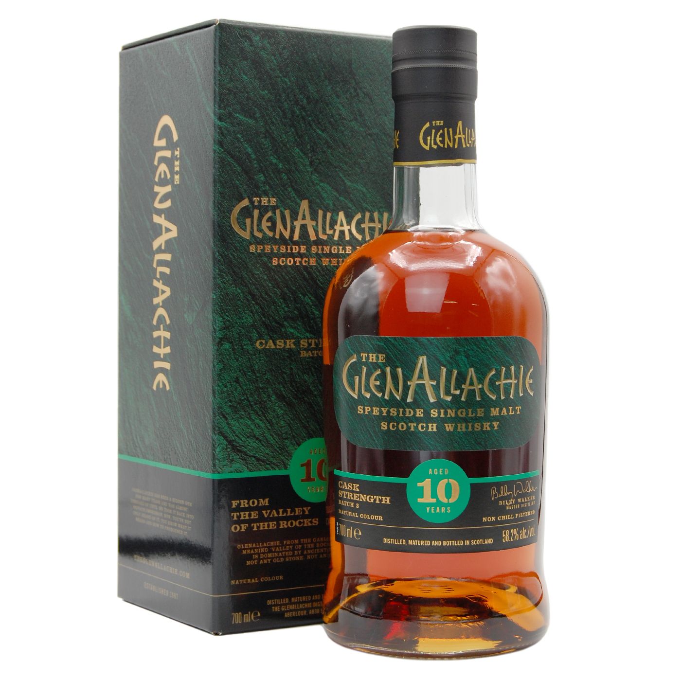 GlenAllachie 10 Jahre Cask Strength Whisky, Batch 3