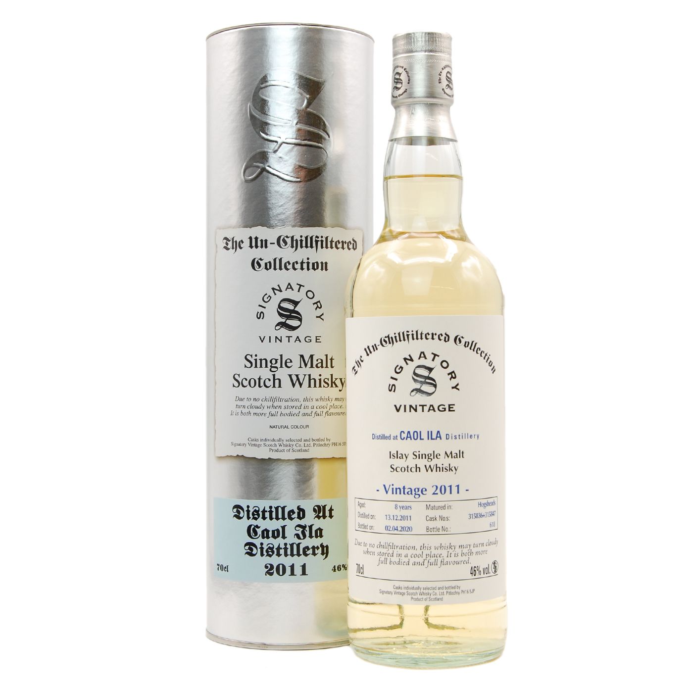 Caol Ila 2011/2020 Signatory Vintage Un-Chillfiltered Whisky 