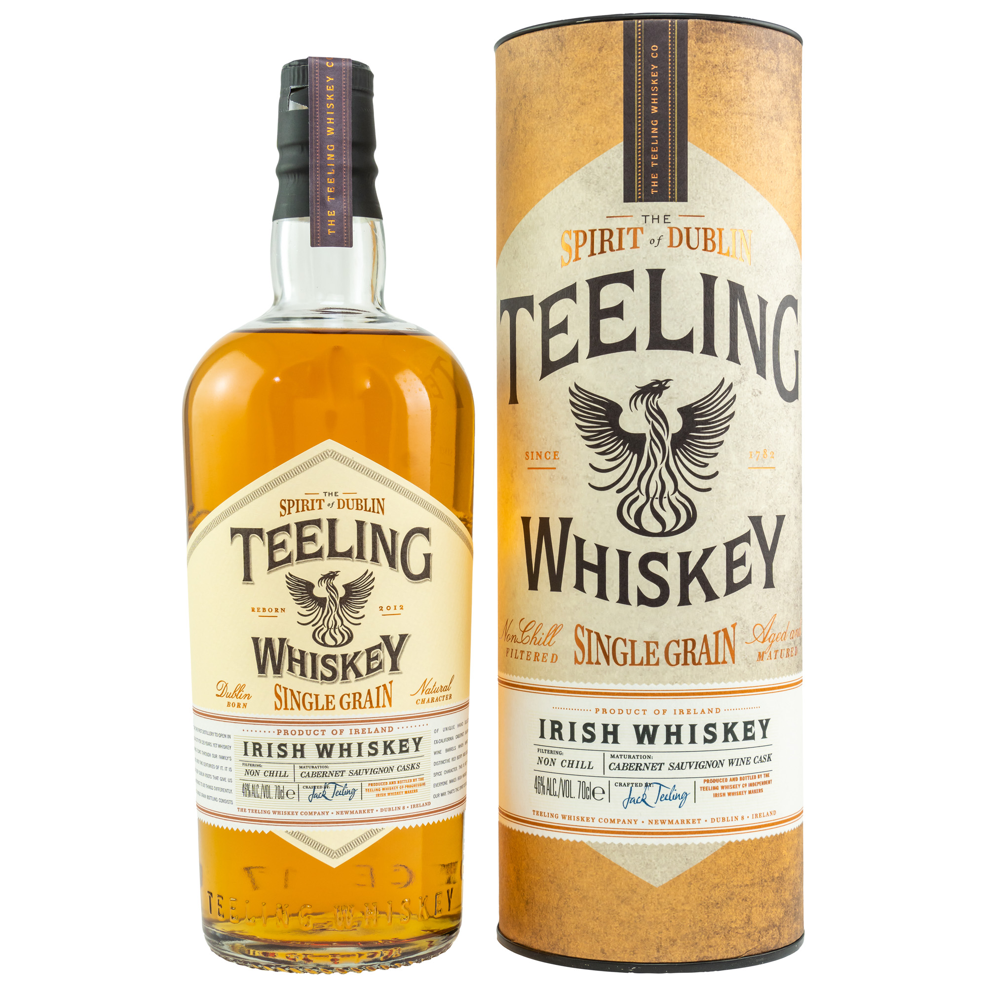 Teeling Single Grain Wine Cask Finish Irish Whiskey