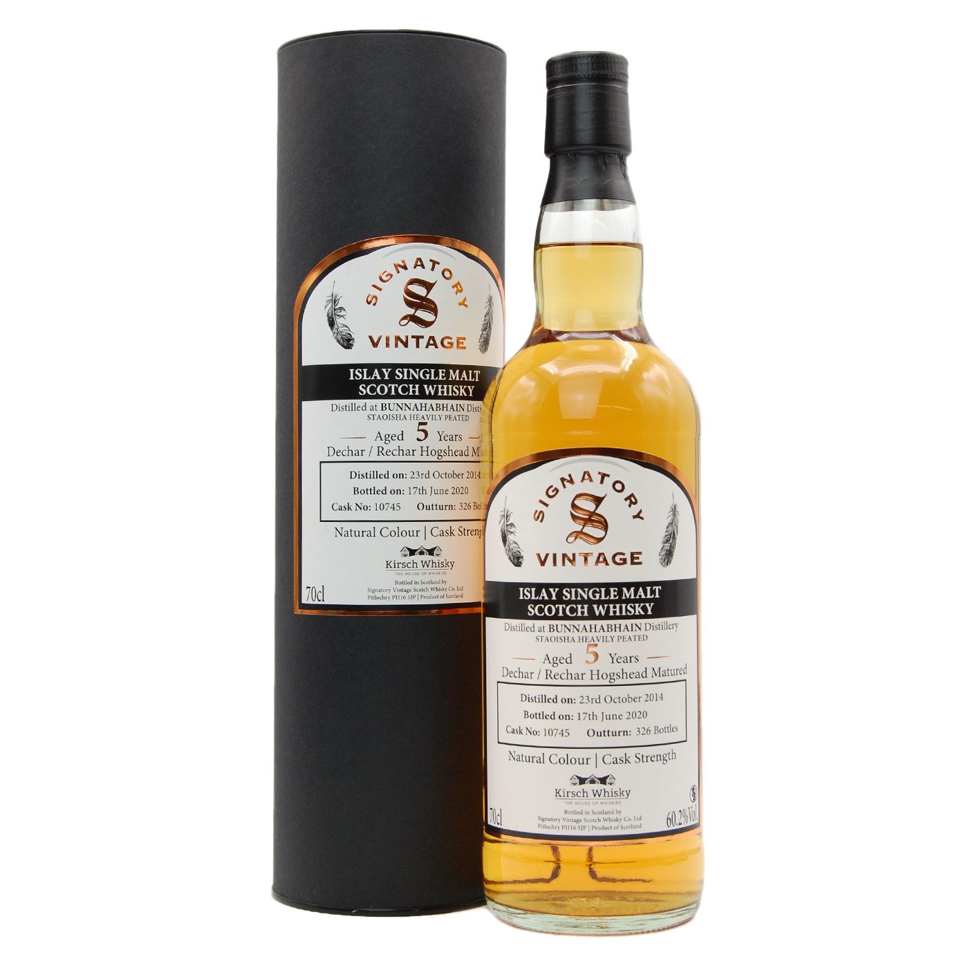 Bunnahabhain Staoisha 2014/2020 Signatory CS #10745
